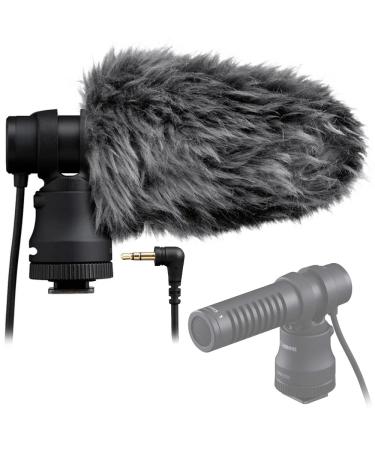 Canon DM-E100 Directional Shoe-Mounted Microphone for Digital Camera Bundle + Windscreen