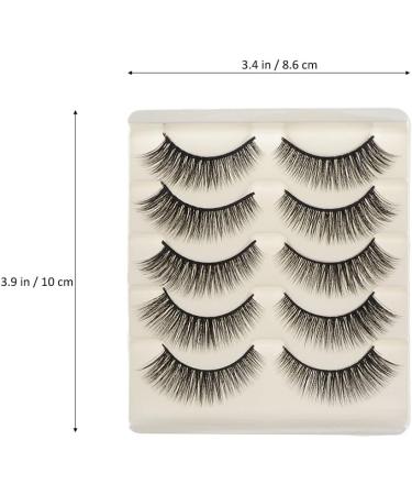 FRCOLOR Reusable Black Eyelashes Pairs Eyelashes handmade eye Faux soft fake lash Cat Eye Long Eye soft thick natural false Fake 3d set Grafting Tool - Buy Online on GoSupps.com