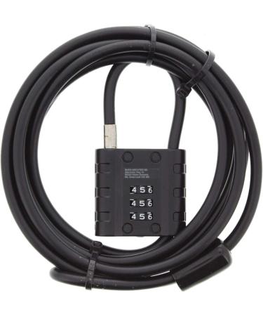 Buy Burg-Guard Cable Lock - Secure Bicycle Motorcycle & E-Scooter | 3m Rope Lock with Number Lock for Garden Furniture - Black - Buy Online on GoSupps.com