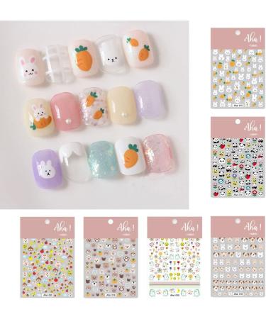 Fashion Handmade Self-Adhesive DIY Animal Decals Nail Art Decorations Manicure Accessories Nail Stickers(Style 3) - Buy Online on GoSupps.com
