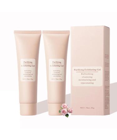 Gentle Exfoliating Facial Gel with Cherry Blossom Extract Hydrating Gel Wash for Smooth & Refreshed Skin 1.76 oz (2pcs)