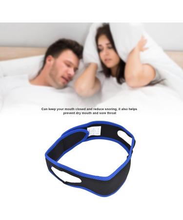 Stop Snore Belt: Comfortable Adjustable Chin Strap for Snoring Relief - Blue Black - Buy Online on GoSupps.com