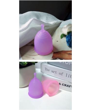 Floraupicious Reusable Menstrual Cup - Eco-Friendly 2 Pack (Large Pink/Purple) for Optimal Female Care - Buy Online on GoSupps.com