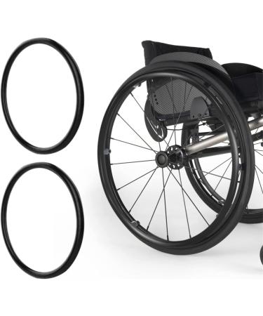 Wheelchair Push Rim Covers 22/24In Rear Wheel Sports Wheelchair Cover Wheelchair Handrim Covers Non-Slip Wear-Resistant Wheelchair Push Rim Covers Purple (Color : Black Size : 22in) 22in Black