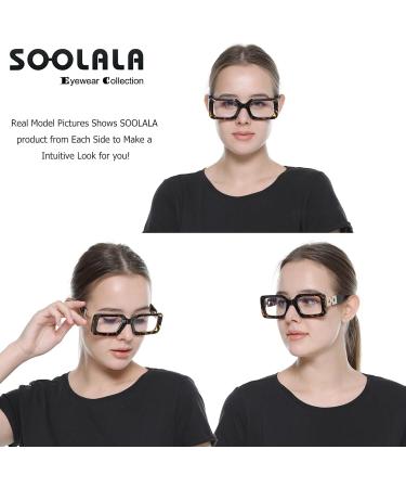 SOOLALA The Reading Glasses Company Blue Light Blocking Womens Reading Glasses Leopard 0.0 x - Buy Online on GoSupps.com