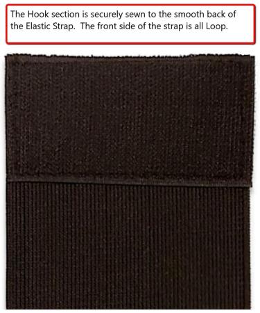 Elastic Hook and Loop Ice Belt Extension Strap - Black 4 x 9 - Add Length for Improved Comfort and Fit - Buy Online on GoSupps.com