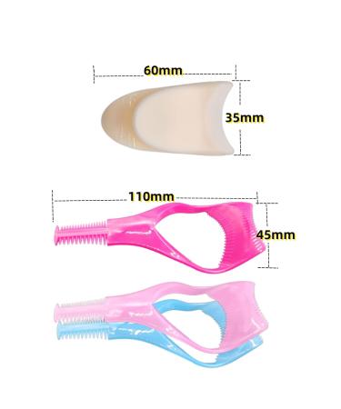 3-in-1 False Eyelash Curler & Brush Tool - Upper & Lower Mascara Applicator for Flawless Eyelash Makeup - Shop Internationally - Buy Online on GoSupps.com