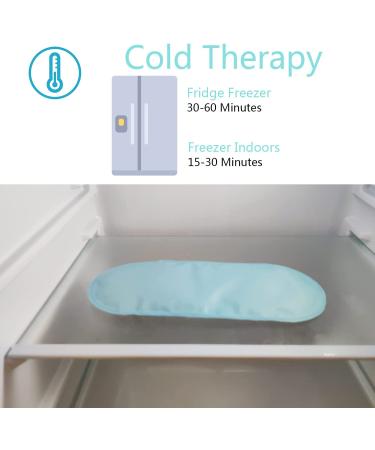 Large Face Ice Pack (2 Pack) - Reusable Hot/Cold Gel for Jaw, Head & Chin Pain Relief - Ideal for TMJ, Oral Surgery, Dental Implants - Buy Online on GoSupps.com