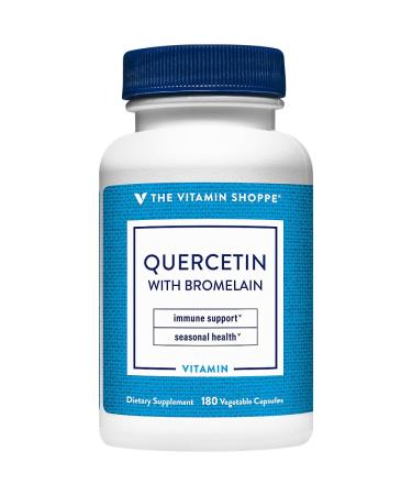 The Vitamin Shoppe Quercetin with Bromelain Antioxidant That Supports (180 Capsules)