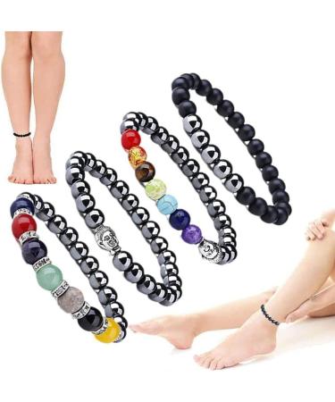 CrazyView Black Hematite Magnetic Therapy Bracelet for Men & Women - Health Fashion & Weight Loss - Stylish & Effective - Buy Online on GoSupps.com