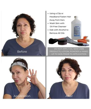 Bring It Up Instant Neck Lift Tape 30 Day Supply Transparent Neck Lifting Anti Wrinkle Stickers - Tones Sagging Necklines Instantly - Made in USA - Buy Online on GoSupps.com