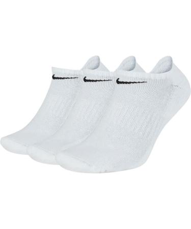 Buy Nike Everyday Cushion No-Show Training Socks (3 Pair) - M White/Black | Top Quality & Fast International Shipping - Buy Online on GoSupps.com