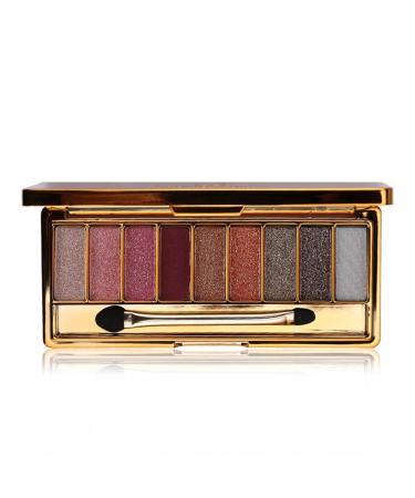 9 Colors Glitter Power Eyeshadow Palette Highly Pigmented Shimmer Sparkly Palette Long Lasting Waterproof Bright Diamond Set (#7)