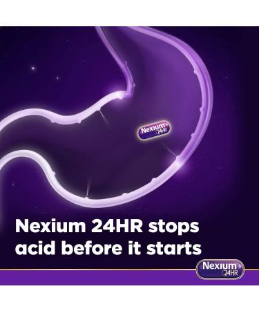 Nexium 24HR Heartburn Relief Capsules with Esomeprazole Magnesium - 42 Count Pack - Buy Online on GoSupps.com