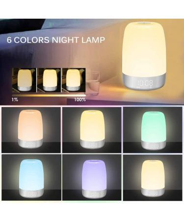 Sunrise Simulation Wake Up Light Sunrise Simulation Alarm Clock LED Touch Night Light Colored Bedside Light Sleep Aid with USB Cable Night Light - Buy Online on GoSupps.com