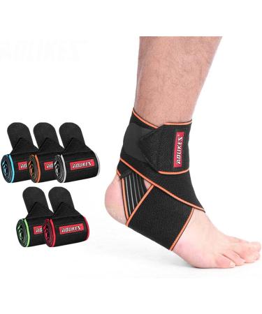 Ankle Brace for Running & Basketball | Heel Pain Relief & Plantar Fasciitis Support - Breathable Adjustable Design (Green - Buy Online on GoSupps.com