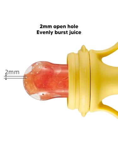 Buy Safe Toddler Pacifier with Fruit Formula - Ideal for Newborns | Yellow Pacifier for Daily Use - Buy Online on GoSupps.com