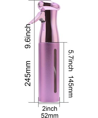 Salon Style Fine Mist Spray Bottle | 10 Oz Purple Aerosol Free Water Sprayer for Hairstyling and Cleaning Solutions - Buy Online on GoSupps.com