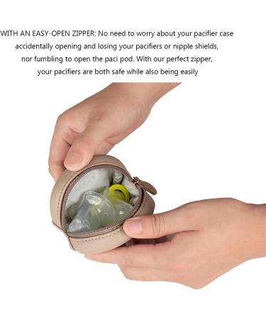 Eteslot Baby Silicon Pacifier Holder Case - Nipple Bag Cover with Carabiner for Strollers - Perfect for Outdoor Use - Buy Online on GoSupps.com