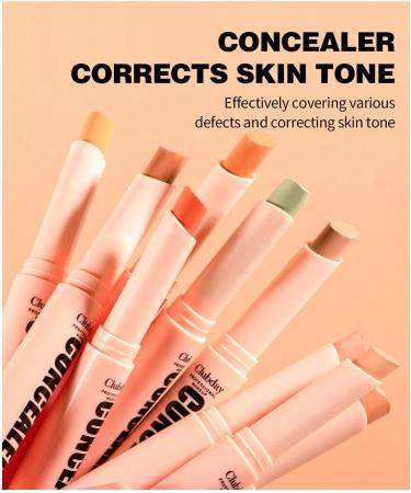Concealer Stick Face Makeup For Natural Glowy Finish Blurs Imperfections & Under Eye Full Coverage Long-Lasting Conceals All-Day Wear For All Skin Types (3Pcs) (010203) - Buy Online on GoSupps.com