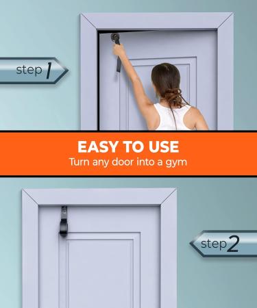 Sozzy Extra Large Door Anchor for Resistance Bands - Heavy Duty Nylon Core | Ideal for Home Workouts & Physical Therapy | Black - Buy Online on GoSupps.com