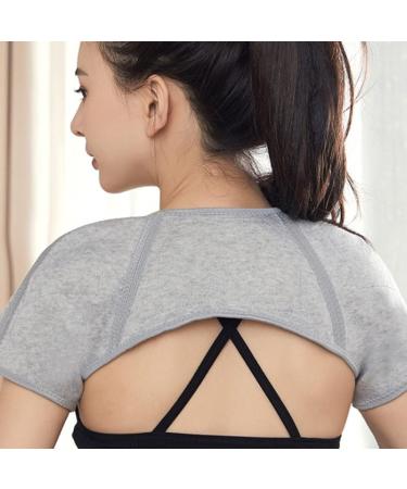 Double Shoulder Brace Double Shoulder Support Brace Pain Relief Compression Shoulder Warm Wrap Protector L - Buy Online on GoSupps.com