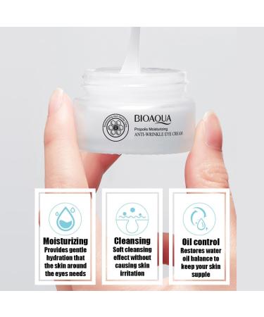 BIOAQUA Anti-Wrinkle Eye Cream Propolis Luscious Moisturizing Gentle Care Centella Asiatica Extract 0.7oz - Buy Online on GoSupps.com