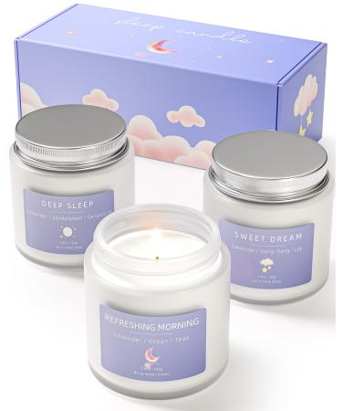 Fragrance candles gifts for women |Fragrance candles gift set for anxiety |3 fragrance candles in the glass |Gifts for women & men Christmas (blue 300g) Blue-300g - Buy Online on GoSupps.com