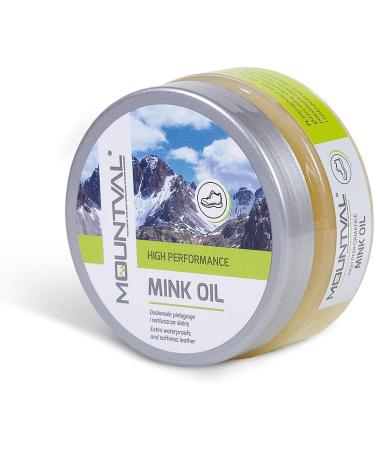 Mountval Mink Oil Shoe Dubbin: Waterproof & Nourish Leather Shoes - 100ml (Transparent) - Buy Online on GoSupps.com