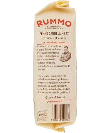  Italian Gourmet E.R. Rummo Penne candela N. 77 Durum Wheat Semolina Pasta 500 g + Box Italian Gourmet Polpa di Pomodoro 400 g - Buy Online on GoSupps.com