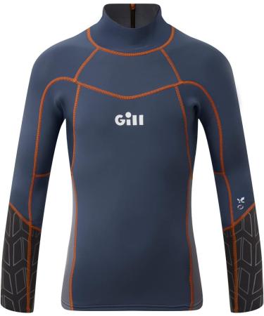 Gill Junior Zenlite Neoprene Top Ocean/Steel Grey, Medium | Ideal for Watersports, Sailing, Boardsports, SUP, Kayaking, Windsurfing - Buy Online on GoSupps.com
