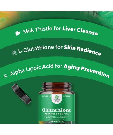 Glutathione Amino Acid Supplement - Liver & Immune Support with Milk Thistle Extract - 60 Servings - Buy Online on GoSupps.com