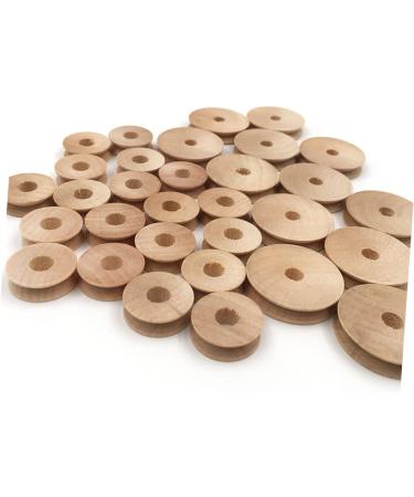 COHEALI 20pcs Wheels for Car Accesorios Para Autos Car Accessory Wood Wheels Accessories Car Wood Toy Picture 1 Size 1 - Buy Online on GoSupps.com