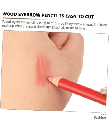 PLAFOPE 1 Set smudge proof eyebrow pencil red wood brow pencil dark brown eye brow pencil 1 count (Pack of 1) Red - Buy Online on GoSupps.com