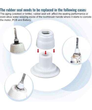Rubber Seal Replacement for Philips Sonicare Electric Toothbrush Head - Waterproof Parts for Hx9340 Hx9350 Hx6930 Hx6950 Hx6530 Hx6710 Hx6730 Hx9140 Hx9160 - 1 Set - Buy Online on GoSupps.com