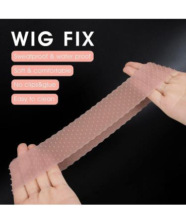 2Pcs Molain Non-Slip Silicone Wig Grip Bands - Adjustable, Elastic and Strong Hold Headband for Women (Light Brown) - Buy Online on GoSupps.com