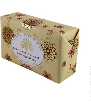 The English Soap Company Frankincense and Myrrh Christmas Soap 190 g - Buy Online on GoSupps.com
