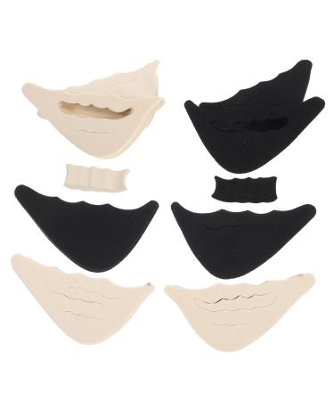 Healvian 4 Pairs Shoe Fillers Forefoot Pad Shoe Inserts Toe Cushion Filler Inserts Toe Plug Foot Brace Pads Make Shoes Fit for Shoe Too Big Men Women Pumps Flats Sneakers