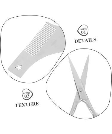 Baluue 2 sets Black Grooming Bristle Handy Brushes Straight Lip Comb Boar Mens Tools Scissor 1 g (Pack of 1) Assorted Colorx2pcs - Buy Online on GoSupps.com