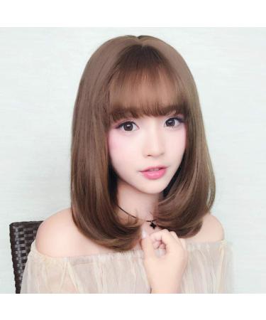 BGHJUE Women's Short Curly Bobo Wig - Natural Fluffy Big Wave Hair with Head Buckle & Pear Flower Headgear for an Effortless Look - Buy Online on GoSupps.com