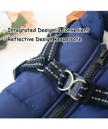 Oncpcare Warm Dog Coat with Dishes for Small Dogs & Cats - Winter Pet Jacket Size M Black - Buy Online on GoSupps.com