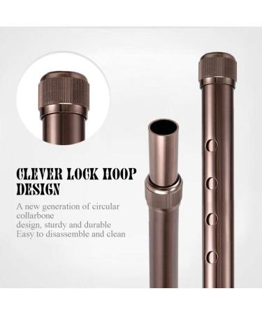 Crutch Lightweight Non-Slip Aluminum Alloy Elderly Walking Stick Retractable Height Adjustable Walking Aid Copper Fashionable Bathing in Sunlight - Buy Online on GoSupps.com
