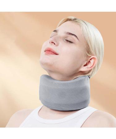 Neck Brace - Adjustable Foam Soft Wraps Neck Support Brace for Sleeping Foam Cervical Collar Soft Foam Wraps for Women & Men Gray L - Buy Online on GoSupps.com