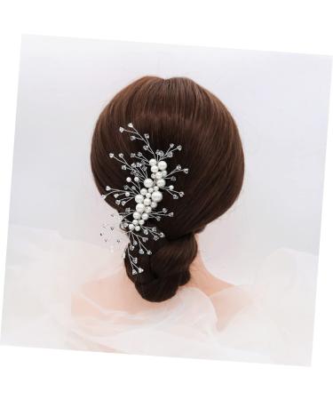 FRCOLOR Hair Comb for Bride Wedding Hair Clips for Brides Pearl Hair Pin Wedding Hair Comb Hair Barrettes Bride Hair Clip Wedding Headpiece for Bride Pearl Clips for Hair Wedding Tiara - Buy Online on GoSupps.com