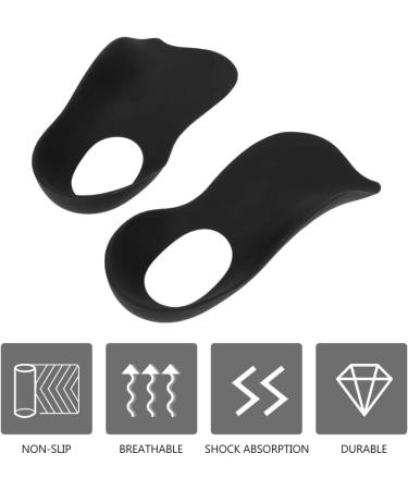 Healifty Arch Support Inserts - Orthotic Insoles for Plantar Fasciitis & Heel Spurs - Flatfoot Corrector Shoe Pads (Black, Size S) - Buy Online on GoSupps.com