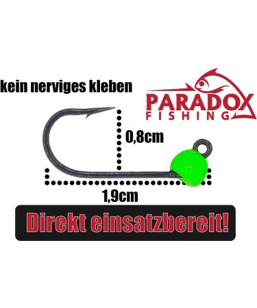 Paradox Fishing Tungsten Jighaken Set - 25 Pieces (0.3g-1.2g) | #6 Trout Hooks & Rubber Baits | Premium Spoon Trout Bait for International Shipping - Buy Online on GoSupps.com