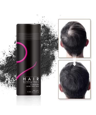 Hair Filler Hair Toppers 0.88 OZ Bottle - Black Hair Building Fibers - Instantly Conceal Thinning Hair - For Men & Women - Buy Online on GoSupps.com