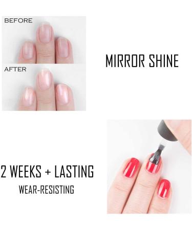 Vishine Base Coat & No wipe No clean Top Coat UV LED Gel Nail Polish Soak Off Varnish Set 8ml Base Top Coat 8ml - Buy Online on GoSupps.com