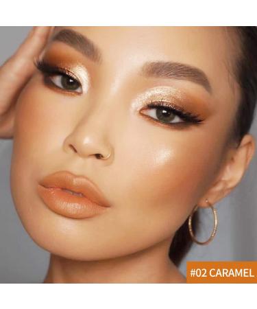 2022 Upgrade 3-in-1 Cream Contour Stick with Built-In Brush - Concealer, Bronzer, Foundation Stick for Face Brightening - Waterproof Longwear Makeup for Face & Body in Caramel Shade - Buy Online on GoSupps.com