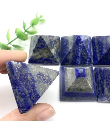 Natural Blue Lapis Lazuli Stone Quartz Crystal Pyramid Tower Home Ornaments Decoration Stones Can be Used for Home Office Decoration - Buy Online on GoSupps.com